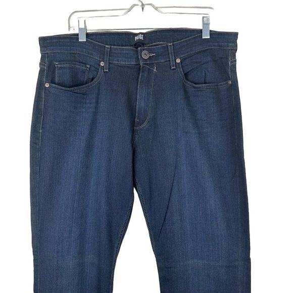 PAIGE NWOT Federal Straight Slim Fit Jeans Men's Size 36 x 33 TRANSCEND Cellar - Picture 7 of 16